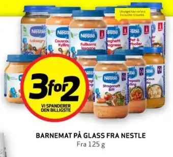 Bunnpris BARNEMAT PÅ GLASS FRA NESTLE tilbud
