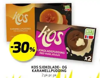 Bunnpris KOS SJOKOLADE- OG KARAMELLPUDDING tilbud