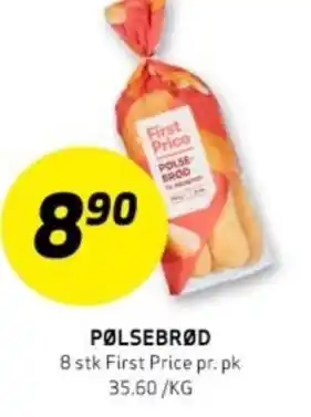Bunnpris PØLSEBRØD First Price tilbud