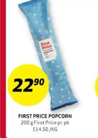 Bunnpris FIRST PRICE POPCORN tilbud