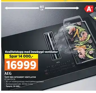 POWER TOPP MED INTEGRERT VENTILATOR tilbud