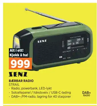 POWER BÆRBAR RADIO tilbud