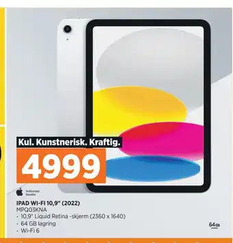 POWER IPAD WI-FI 10,9 (2022) tilbud
