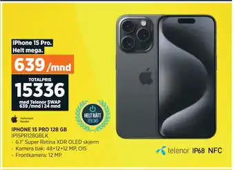 POWER IPHONE 15 PRO 128 GB tilbud