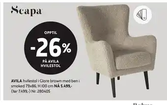 Bohus AVILA hvilestol tilbud