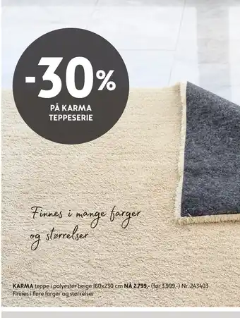 Bohus KARMA. teppe tilbud