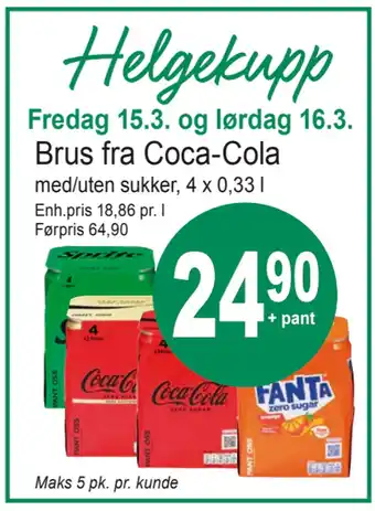 Joker Brus fra Coca-Cola tilbud