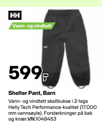 XXL Sport Shelter Pant, Barn tilbud