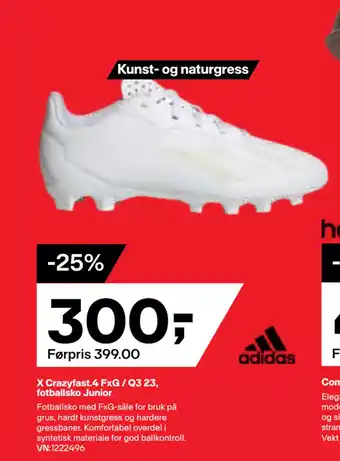 XXL Sport X Crazyfast.4 FxG / Q3 23, fotballsko Junior tilbud