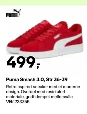 XXL Sport Puma Smash 3.0, Str 36-39 tilbud