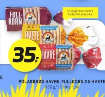 Bunnpris Polarbrød fullkornbrød tilbud