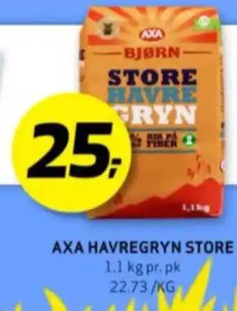 Bunnpris Axa havregryn tilbud
