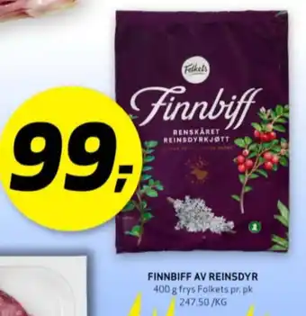 Bunnpris Folkets reinsdyrbiff tilbud