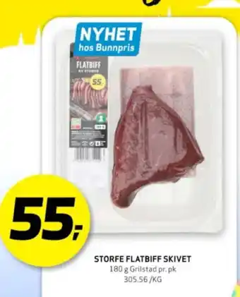 Bunnpris Grilstad flatbiff tilbud