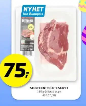 Bunnpris Grilstad entrecôte tilbud