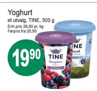 Joker Tine skogsbær yoghurt tilbud