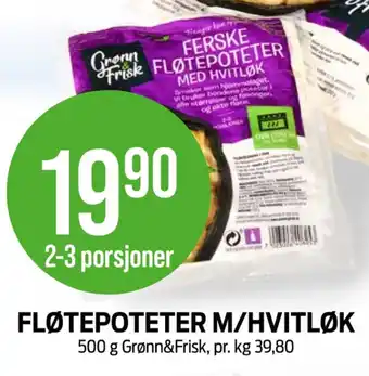 Kiwi Grønn og frisk fløtepoteter tilbud