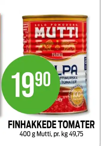 Kiwi Mutti tomater hakkede tilbud