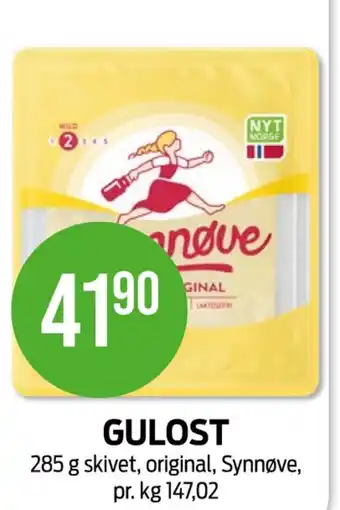 Kiwi Synnøve finden gulost tilbud