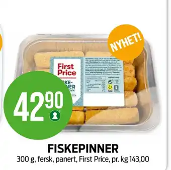 Kiwi First price fiskepinner tilbud