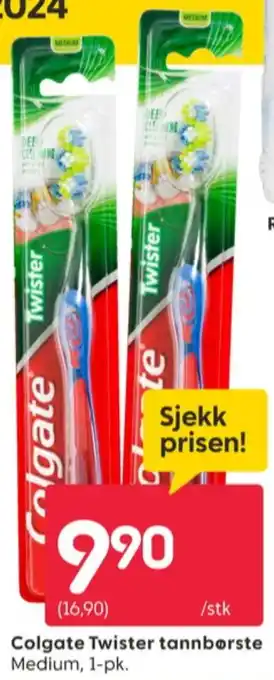 Rusta Colgate tannbørste tilbud