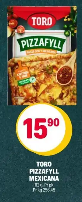 Coop Extra TORO PIZZAFYLL MEXICANA tilbud