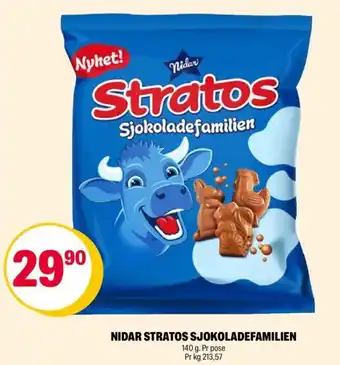 Coop Extra NIDAR STRATOS SJOKOLADEFAMILIEN tilbud