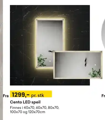 Right Price Tiles Cento LED speil tilbud