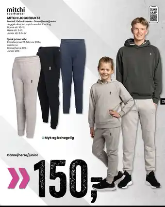 Sport Outlet MITCHI JOGGEBUKSE tilbud