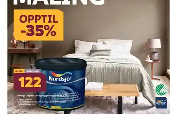 Megaflis Nordsjø Original Tak- og veggmaling helmatt 2,5 L tilbud