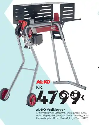 Mekk AL-KO Vedkløyver tilbud