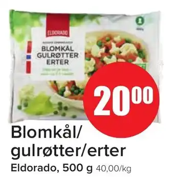 Eurospar Blomkål/ gulrøtter/erter tilbud