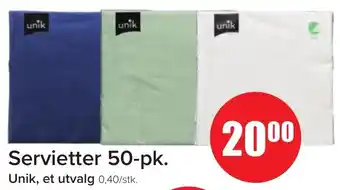 Servietter 50-pk.