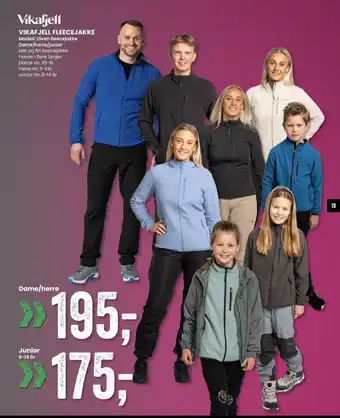Sport Outlet VIKAFJELL FLEECEJAKKE tilbud