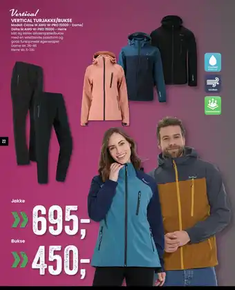Sport Outlet VERTICAL TURJAKKE/BUKSE tilbud