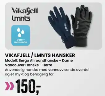 Sport Outlet VIKAFJELL / LMNTS HANSKER tilbud