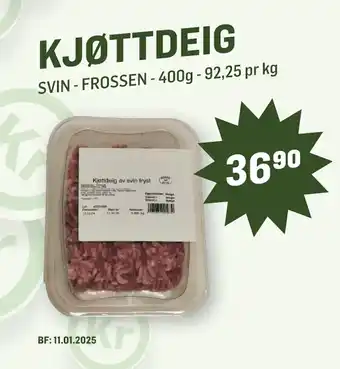 Holdbart KJØTTDEIG tilbud