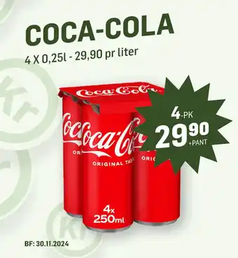 Holdbart COCA-COLA tilbud