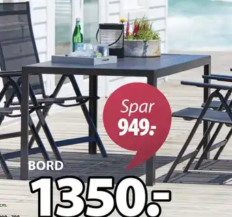 JYSK MADERUP HAGEBORD tilbud
