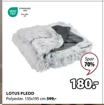 JYSK LOTUS PLEDD tilbud