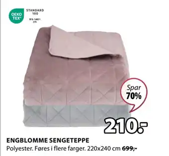 JYSK ENGBLOMME SENGETEPPE tilbud