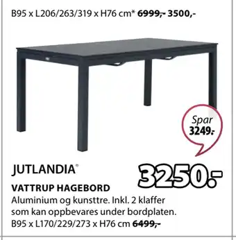 JYSK VATTRUP HAGEBORD tilbud