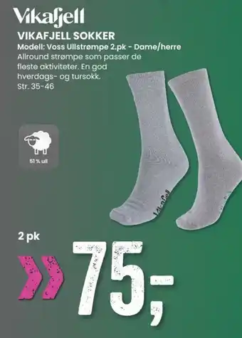 Sport Outlet VIKAFJELL SOKKER tilbud