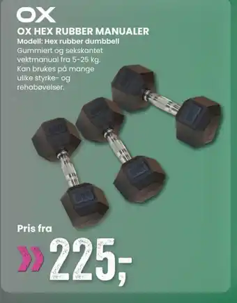 Sport Outlet OX HEX RUBBER MANUALER tilbud