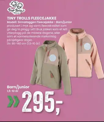 Sport Outlet TINY TROLLS FLEECEJAKKE tilbud