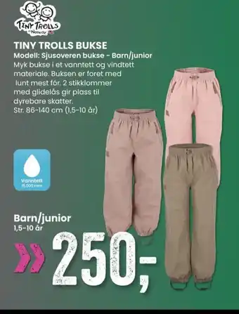 Sport Outlet TINY TROLLS BUKSE tilbud