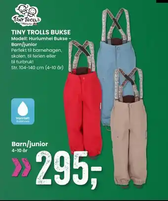 Sport Outlet TINY TROLLS BUKSE tilbud