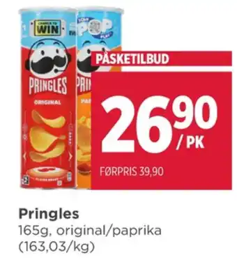 Meny Pringles chips original tilbud