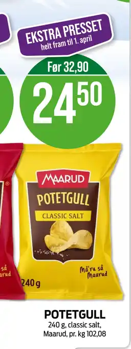 Kiwi POTETGULL tilbud