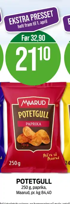 Kiwi POTETGULL tilbud
